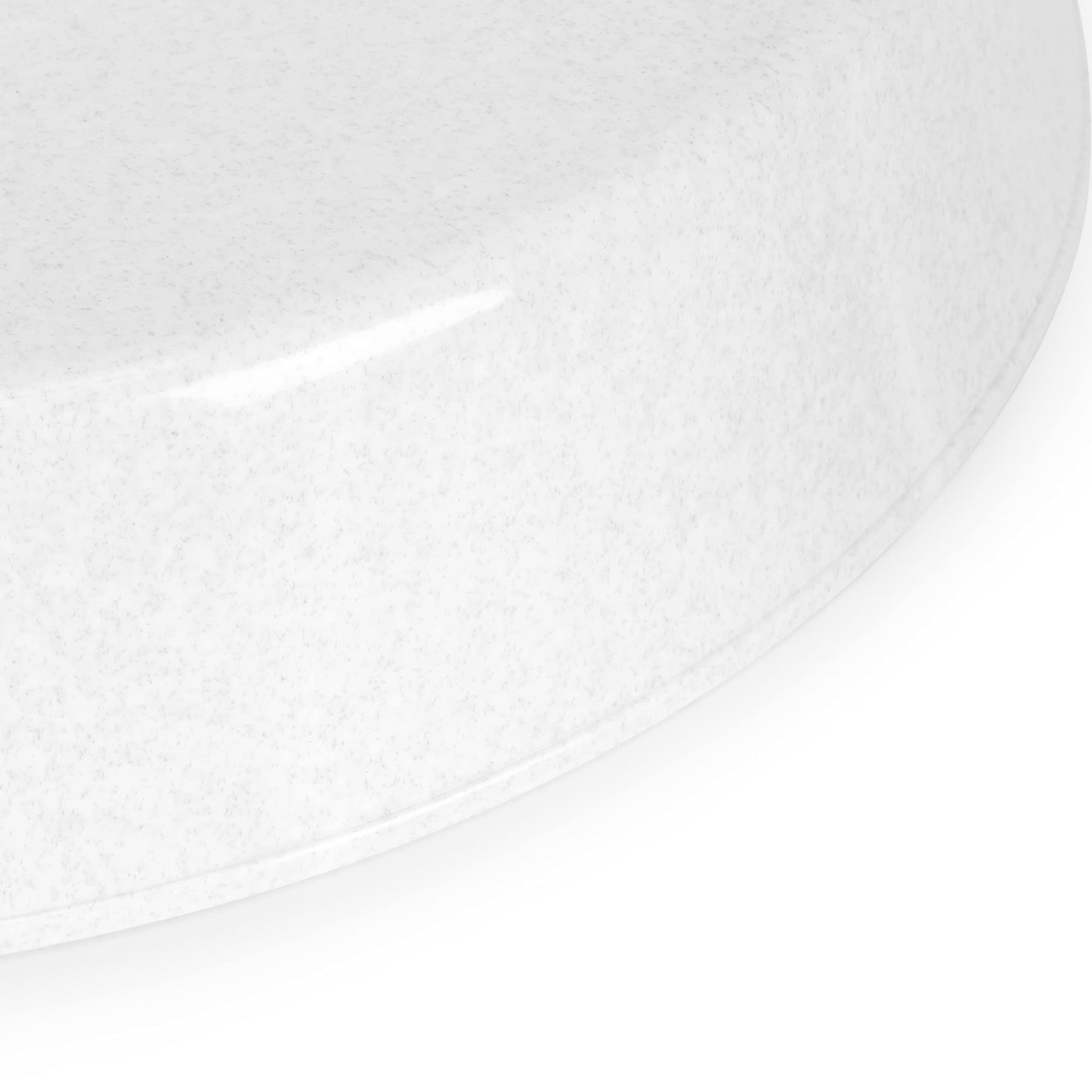 Austin Planter Saucers - White Granite Colored Tray and Drip Pan