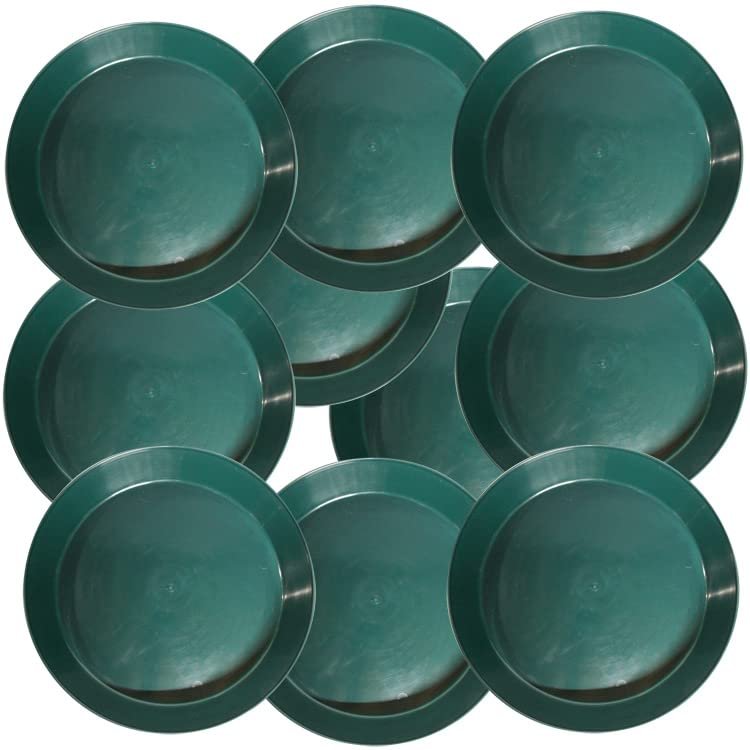 Austin Planter Saucers, Hunter Green Tray and Drip Pan,