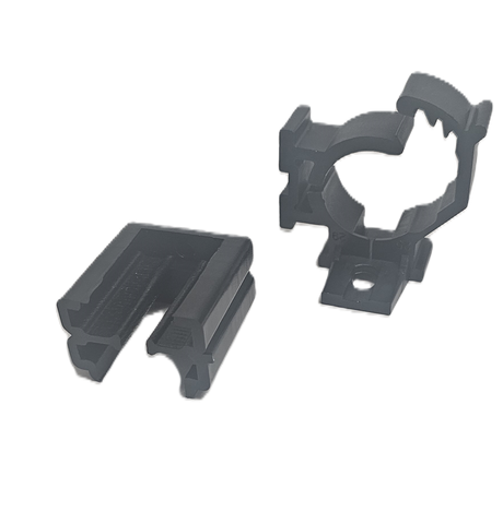 Surface Mount  Nylon SnapNStrut Pipe Hangers Non Metallic American Made Uv Resistant HS Style
