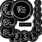 Austin Planter Saucers, Black Tray and Drip Pan