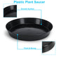 Austin Planter Saucers, Black Tray and Drip Pan