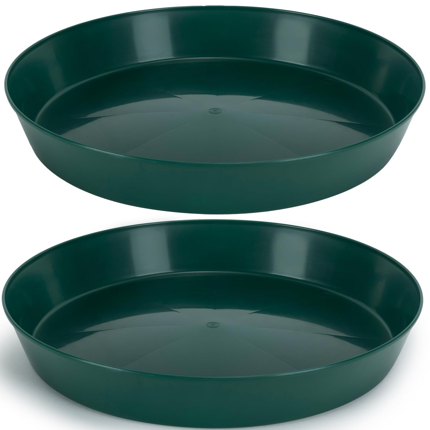 Austin Planter Saucers, Hunter Green Tray and Drip Pan,