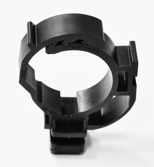 SnapnStrut pipe hangers, black nylon, for Strut and Thread