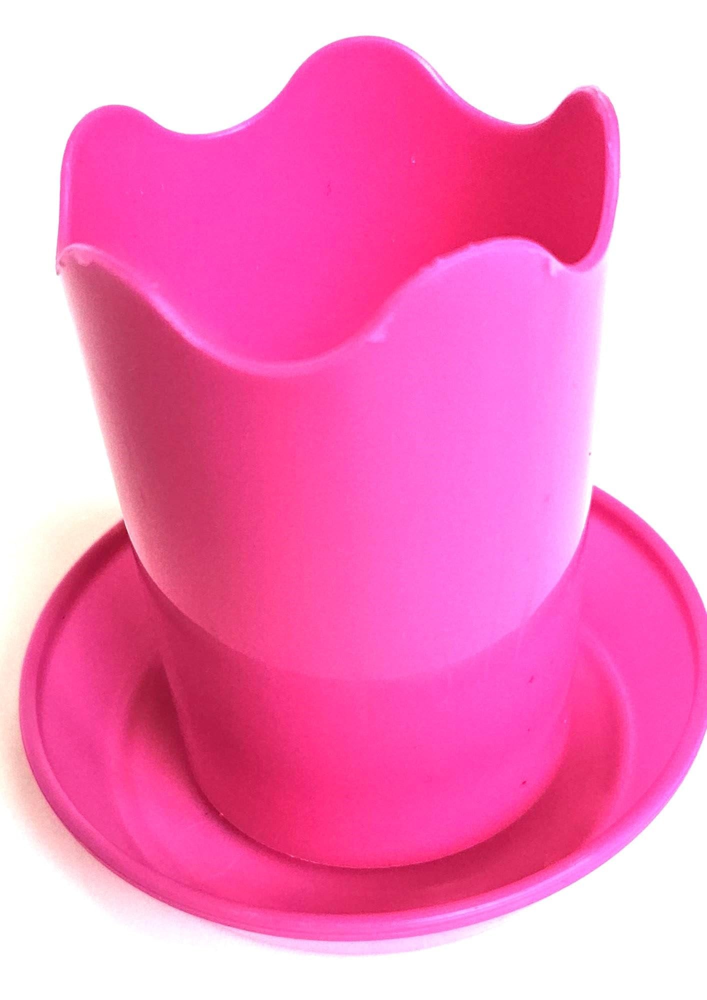 Austin Planter Plastic Flower Pot with Saucer less than 6 inch