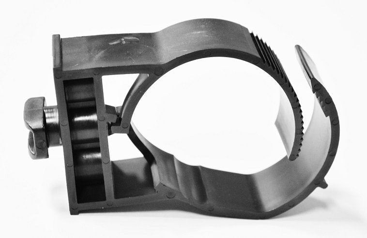 SnapnStrut pipe hangers, black nylon, for Strut and Thread
