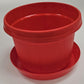 Austin Planter Plastic Flower Pot with Saucer over 6 inch