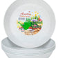 Austin Planter Saucers - White Granite Colored Tray and Drip Pan