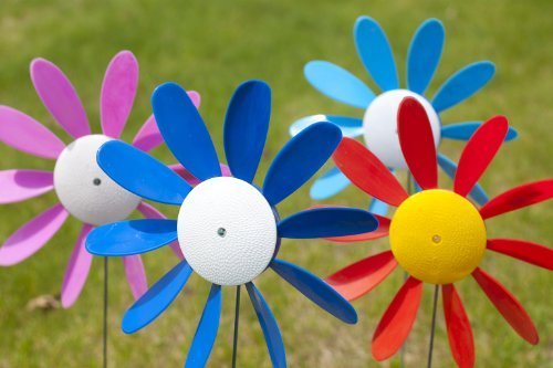 Austin Planter Classic Spinning Daisies for Patio, Lawn & Garden