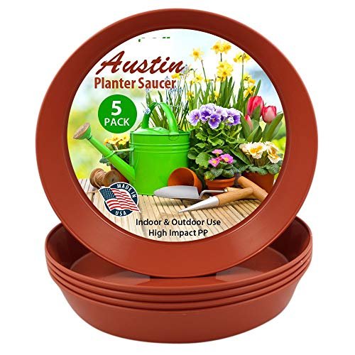 Austin Planter Saucers - Terra Cotta Colored Tray and Drip Pan