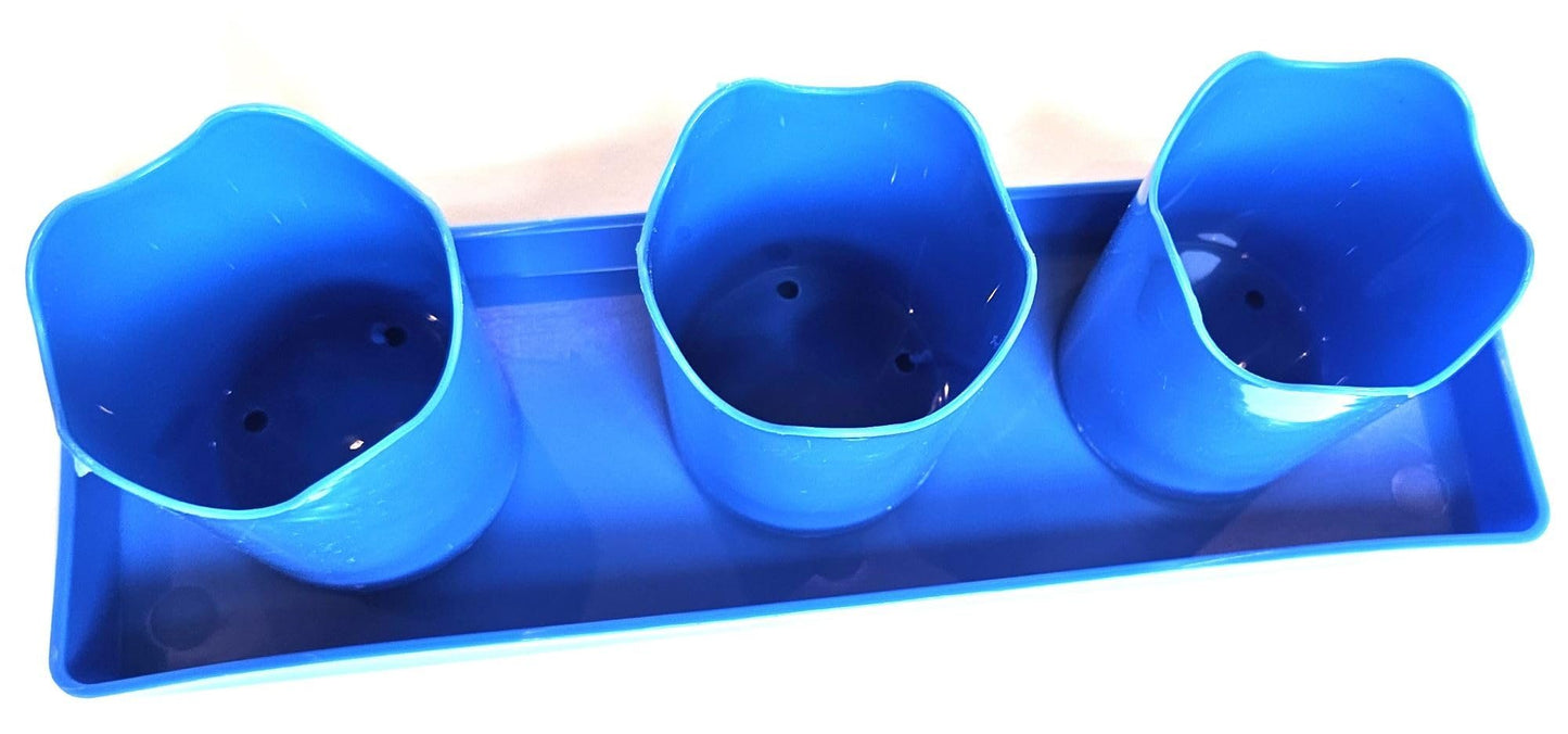 Austin Planter Plastic Flower Pot with Saucer less than 6 inch