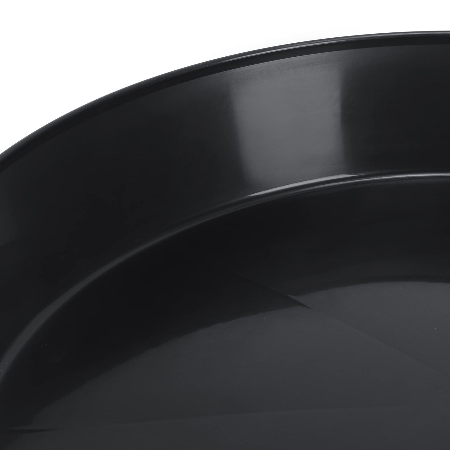 Austin Planter Saucers, Black Tray and Drip Pan
