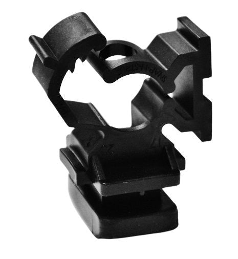 SnapnStrut pipe hangers, black nylon, for Strut and Thread