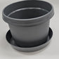 Austin Planter Plastic Flower Pot with Saucer over 6 inch